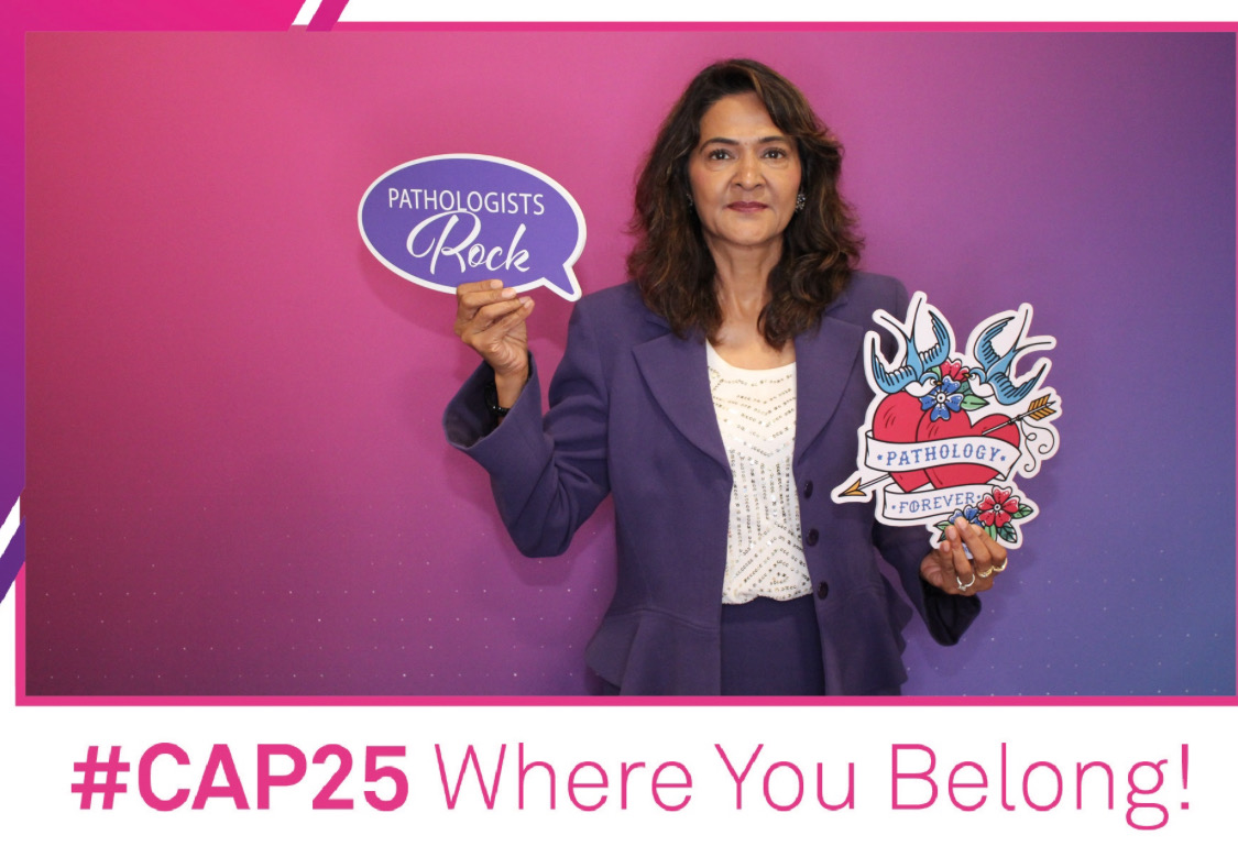 Dr. Ahuja at a professional conference