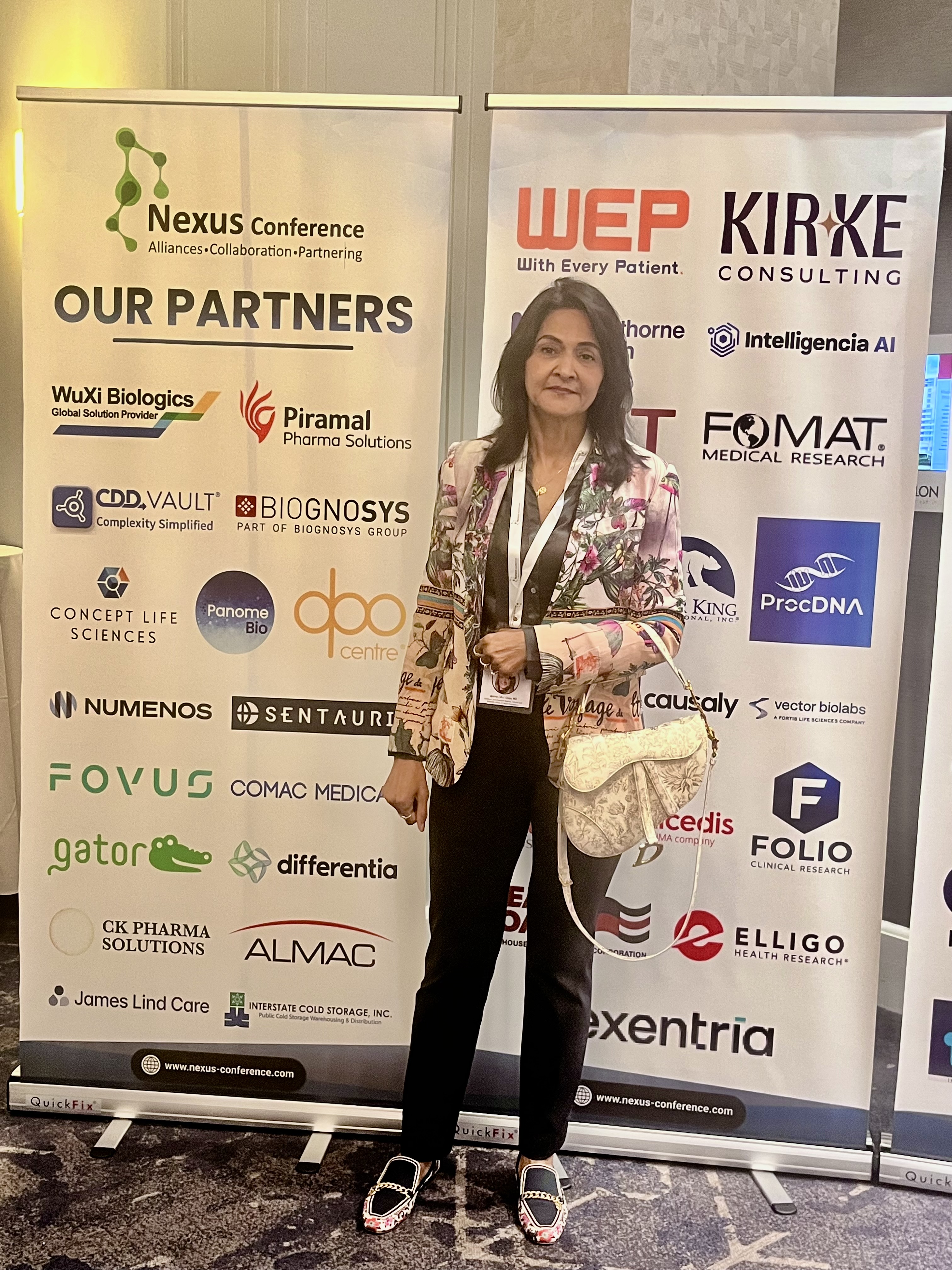 Dr. Ahuja at a conference